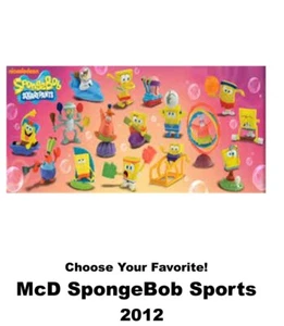 McDonald's 2012 Nickelodeon SpongeBob SquarePants Sports Toys-Choose Your Fav! - Picture 1 of 4