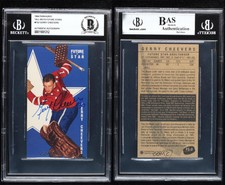 1994 Parkies 1964-65 Design Tall Boys Gerry Cheevers BAS Certified BGS Encased