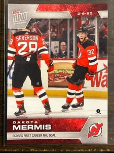2019-20 Topps Now NHL Sticker #200 Dakota Mermis New Jersey Devils - Picture 1 of 2