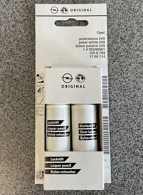 Lackstift original Opel Polarweiss 249  /  95599061 - Bild 1 von 3