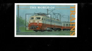 Gambia 2002 - Trains Railroad - Souvenir Stamp Sheet - Scott #2694 - MNH - Picture 1 of 1