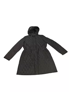Theory Anorak Quilted Down Puffer Coat Black Size Small - Picture 1 of 14