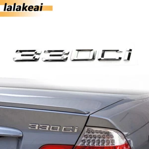 Pegatina emblema letras cromadas 330Ci insignia maletero trasero puerta trasera para nuevo cupé E46 - Imagen 1 de 5