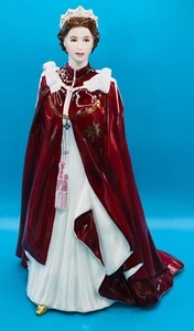 Royal Worcester Queen Elizabeth II 80th Birthday Figurine (2006) 23cm/9" High - Picture 1 of 15