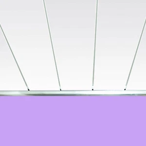 Gloss White Chrome Strip Bathroom Cladding Ceiling Panels PVC Shower Wet Wall - Picture 1 of 11