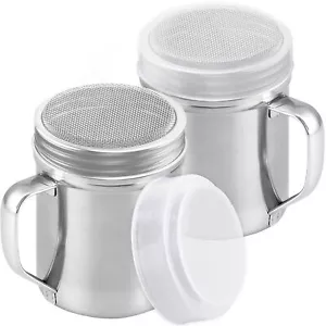 Powdered Sugar Shaker Duster With Handle Cinnamon Shaker For Coffee Bar Fine Mes - Picture 1 of 5