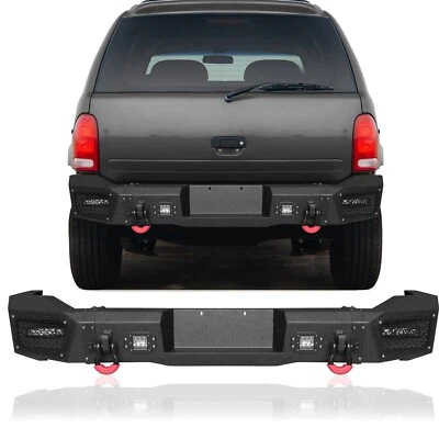 VIJAY Fits 1998-2003 Dodge Durango Steel Rear bumper with LED light & D-rings - Image 1 of 4