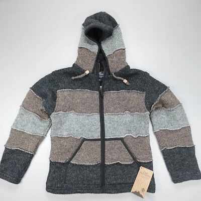 Suéter con capucha forrado de lana Lost Horizons Selkirk retazos para hombre talla S Foto 1 de 4