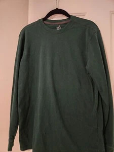 Mens John Ashford Long Sleeved Dark Green Tshirt - Picture 1 of 4
