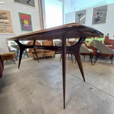Tavolo anni '50 attribuito a Ico Parisi noce pergamena - Italian 1950s table