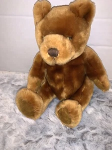 Velvets By Greek Teddy Bear Plush Dark Brown Medium 12"-14" - Picture 1 of 3