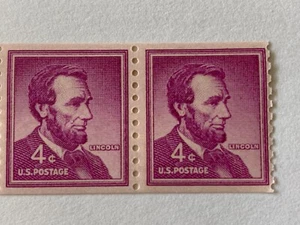 1954 Rare Four cent Abraham Lincoln Purple Stamp set of Four - Picture 1 of 3