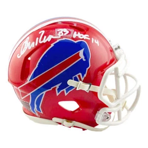 Andre Reed Signed HOF 14 Inscription Buffalo Bills Throwback 87-01 Speed Mini Fo - Picture 1 of 3