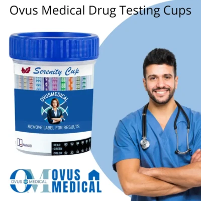 Ovus Medical 22 Panel Drug Test Cups with Adulterant Check | Multiple Packs - Image 1 of 4