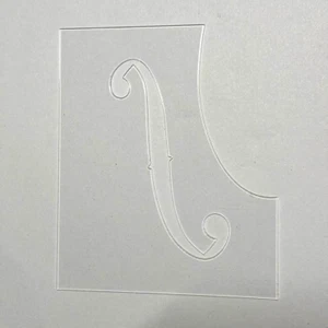 Guarneri del Gesu 1743 ii Cañón Película de Plástico Violín F Agujero Herramienta de Fabricación de Modelos - Imagen 1 de 2