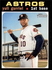 2020 Topps Heritage Base #17 Yuli Gurriel - Houston Astros