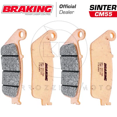 4 PLAQUETTES DE FREIN Avant BRAKING 716CM55 pour Suzuki Burgman ABS 650 2004 - Photo 1/3
