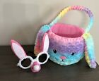 Easter Basket With Pink Bunny Glasses