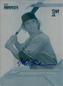 Jeff Kobernus 2009 TriStar Rookie Autograph Printing Press Plate Auto RC 1/1 - Picture 1 of 2