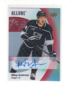 23/24 UD Allure Los Angeles Kings Mikey Anderson Red Rainbow Auto card #75 - Bild 1 von 2