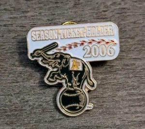 Oakland A's Athletics MLB Baseball 2006 Season Ticket Holder Elephant Lapel Pin - Picture 1 of 5