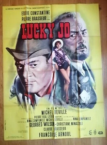 LUCKY JO eddie constantine michel deville affiche cinema 160x120 cm '64 - Foto 1 di 1