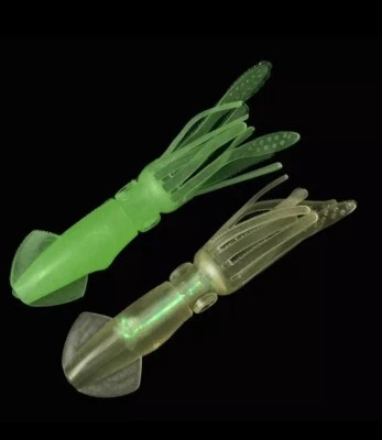 Octopus  10,5 Cm Calamaro Gomma Pesca Spinning Light Jigging, traina - Immagine 1 di 4