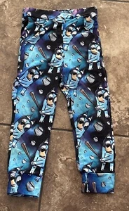 Bluey Disney Kids Small 4-8 Heeler Dog Lounge Leggings Pants EUC Baseball - Picture 1 of 5