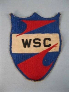 WSC World Series Champions Cloth Patch Embroidered Red White Blue (O) - AS IS - Picture 1 of 5