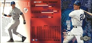 1996 Circa Access #10 Paul O'Neill New York Yankees 