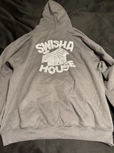 Swisha House Hoodie XL Gray Gildan DryBlend Rap Hip Hop Screw Up Click Back Hit - Picture 1 of 3