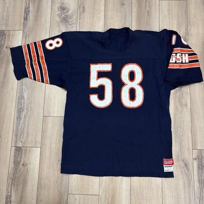 Camiseta deportiva vintage Mac Gregor GSH tejida en arena de los Chicago Bears #58 NFL negra para hombre talla XL Foto 1 de 4