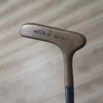 Matzie 70 WDY Velvet Touch Vtg Golf Putter Right Handed 35" Brass Blade Club PO - Image 1 of 4