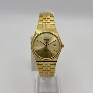Casio MTP-B145G-9AVEF Herren 35mm Gold Quarz Uhr Champagne Sunburst 50m WR - Bild 1 von 7