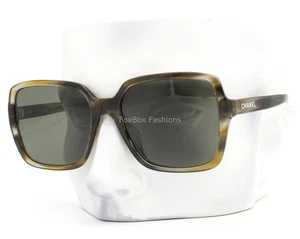 Chanel Sunglasses ch5505A 1729/58 Olive Green Tortoise Polarized - No Case - Picture 1 of 11