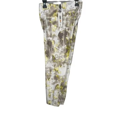 Calvin Klein Printed Cropped Leggings, Enlighten Daffodil, Small $50 - Image 1 of 4