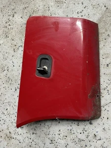 04-15 NISSAN TITAN REAR BED STORAGE TOOL BOX Lid ASSEMBLY OEM RED W/ Key - Picture 1 of 16