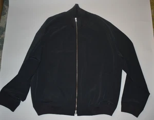 Jacques NYC Herren Gr. L grau Tec Tennis Bomberjacke Full Zip Polyestermischung - Bild 1 von 9