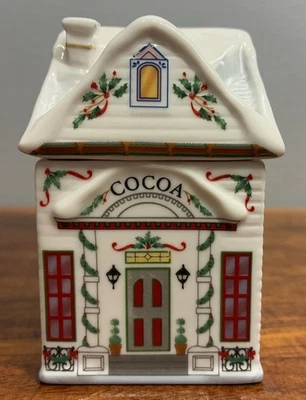 New LENOX CHRISTMAS VILLAGE SPICE JARS Holiday Cocoa House - Single Replacements - Image 1 of 4