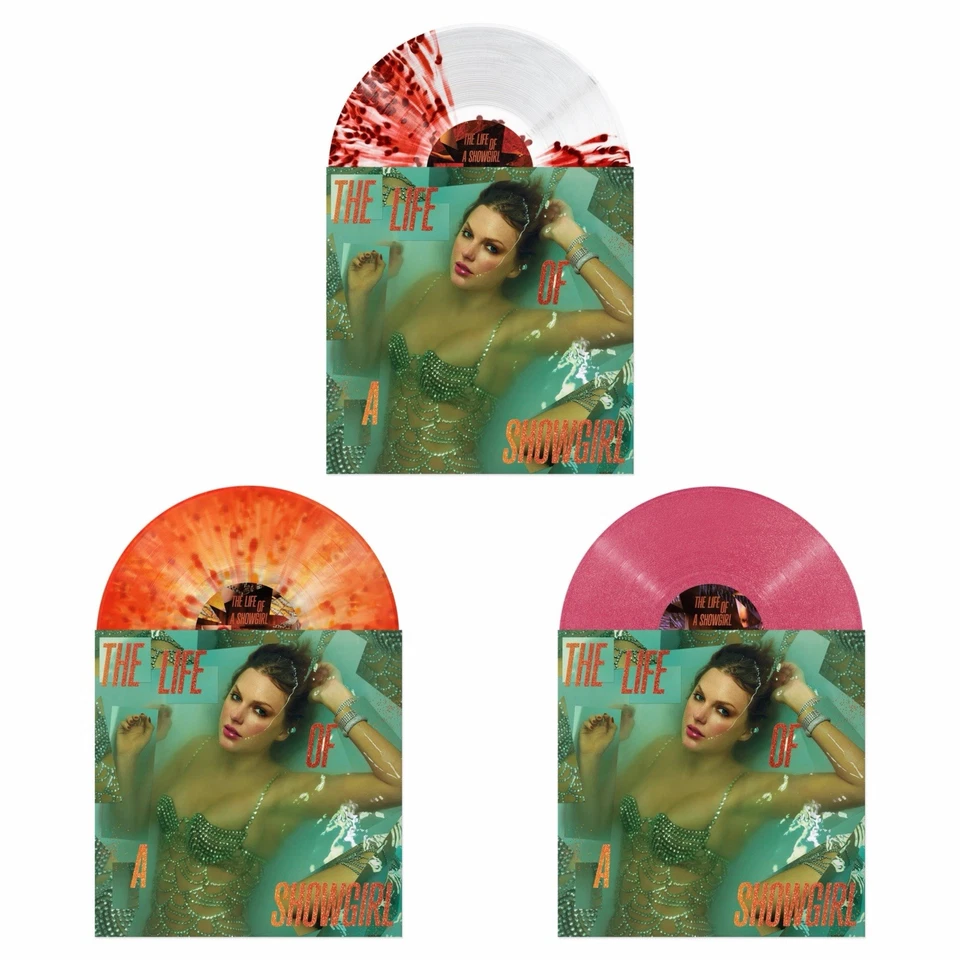 Taylor Swift The Life of a Showgirl Transparent / Orange / Magenta Vinyl PRESALE - Image 1 of 4