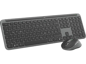 LOGITECH MK950 Signature Slim Combo Tastatur & Maus Set kabellos Graphit - Bild 1 von 1