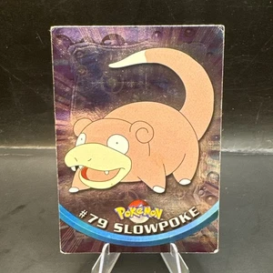 #79 Slowpoke - Pokemon Topps Silver Holo Card - Blue Logo LP/MP - Picture 1 of 4