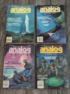 Analog Science Fiction 1983 Book Lot Sept. Oct. Nov. Dec.  - Picture 1 of 20