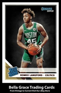 2019-20 Panini Donruss Romeo Langford #213 Boston Celtics Rookie NBA - Picture 1 of 2