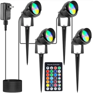 Luces puntuales de Halloween para exteriores con temporizador, 20W IP65 LED impermeables cambio de color... - Imagen 1 de 8