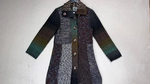 Anthropologie Curio Cardigan Maglione Lungo Boho Cottage Donna Taglia Large - Foto 1 di 7
