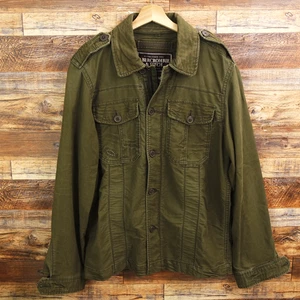 Abercrombie & Fitch Mens Military Jacket Size L Full Zip M65 - Picture 1 of 11