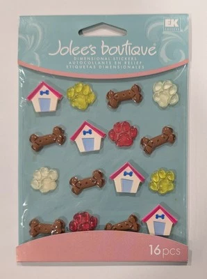 Impresiones de patas y huesos de casas para perros Jolee's pegatinas para álbumes de recortes Foto 1 de 2