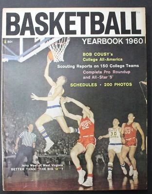 Anuario de baloncesto Jerry West 1960 cubierta *M581 Foto 1 de 4