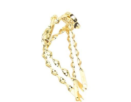 NEW! Original Lowrider Steel 20" Bent Flat Twisted Spring Fork 1" In Gold. - Image 1 of 1